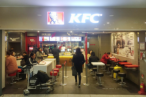 韩国仁川机场KFC 快餐