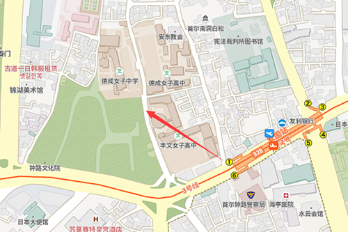 韩国清洞石墙路地图