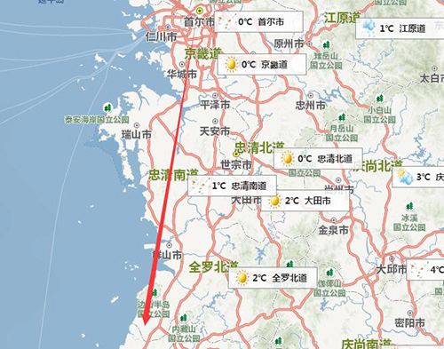 全罗南道高敞鹤园农场地图