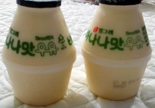 韩国宾格瑞香蕉牛奶