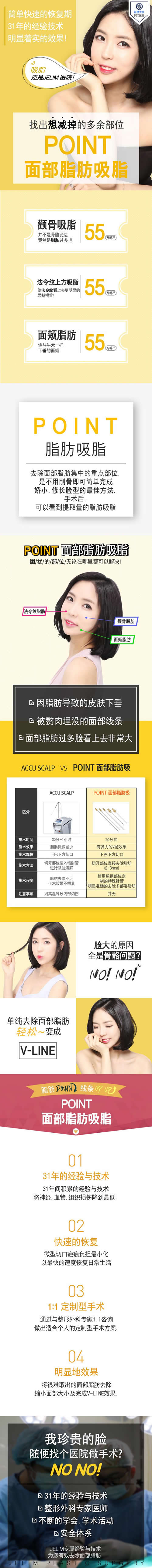 韩国JELIM整形外科面部吸脂优惠活动