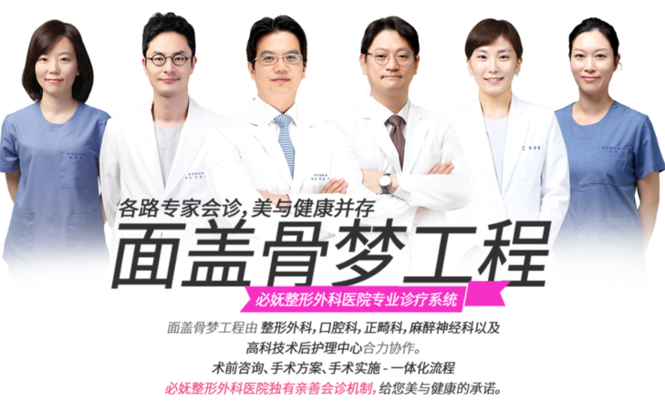 韩国必妩整形外科医生团队图