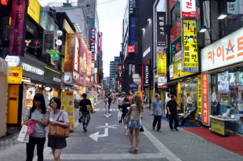 韩国吸脂医院街景图