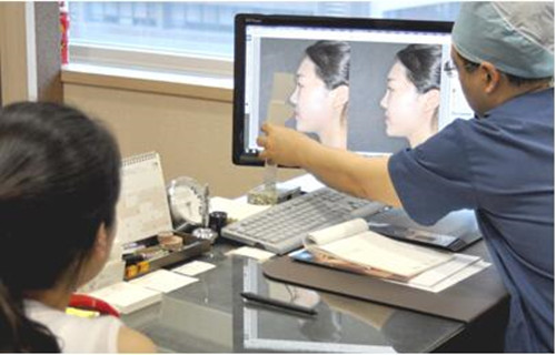 韩国WILL整形外科隆鼻术前假想图