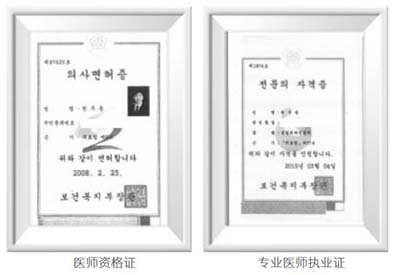 韩国ID整形外科权周容院长医师资格证
