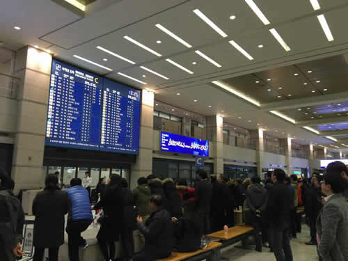 韩国机场海关入境实拍