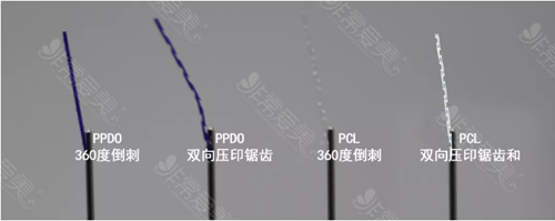 不同类型的PPDO线和PCL线