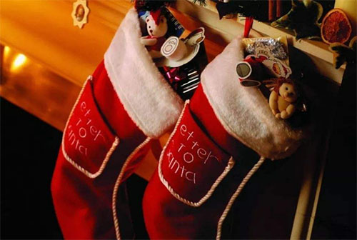 平安夜圣诞袜示意图
