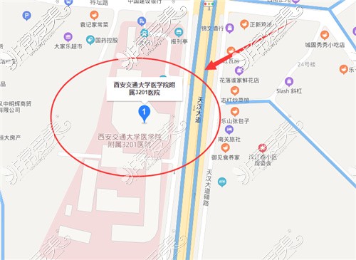 汉中3201医院地理位置