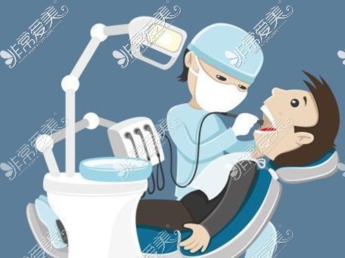 医生治疗牙齿卡通图