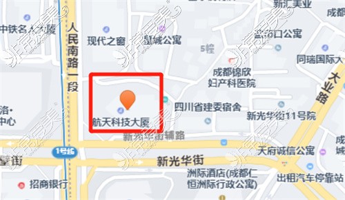 成都極光口腔春熙店地圖