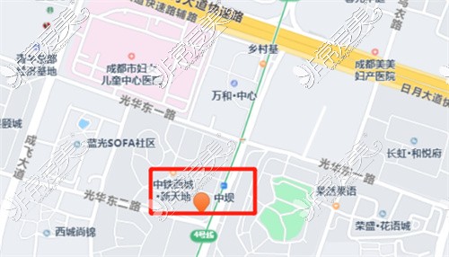 成都君臣口腔（光华中心院区）地图