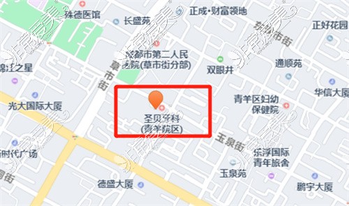 成都青羊圣贝牙科地图