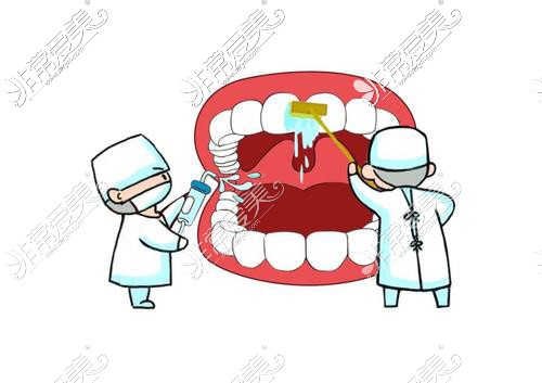 牙医看牙示意图