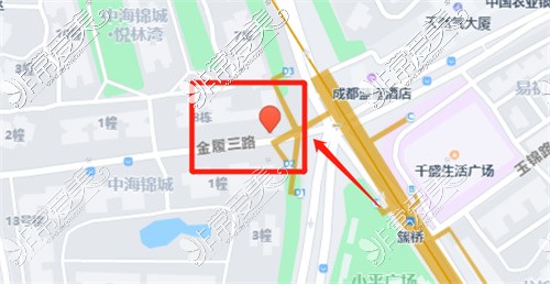 成都亚泰口腔（武侯店）地图