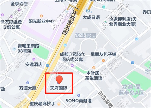 成都贝臣口腔（牛王庙店）地图