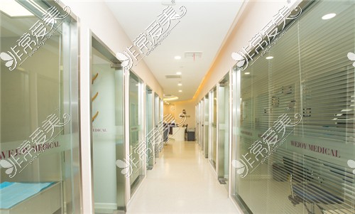 上海维九医疗美容走廊环境
