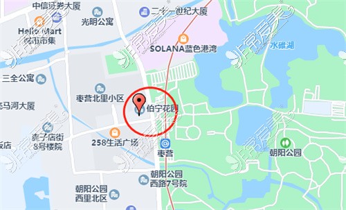 北京勁松口腔醫(yī)院(藍(lán)色港灣院)地址