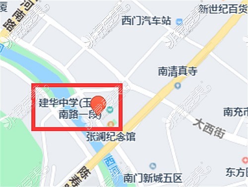 南充华美整形地图