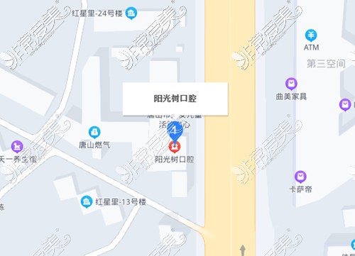 唐山阳光树口腔（建设北路店）百度地图）