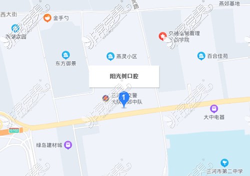 燕郊阳光树口腔百度地图