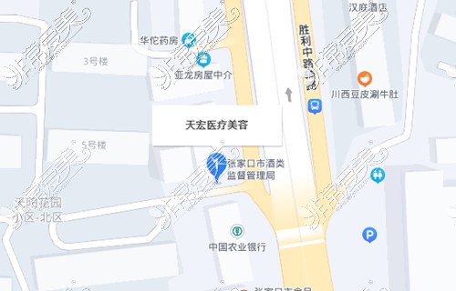 张家口天宏整形百度地图