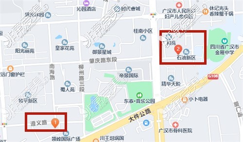 广汉贝玲口腔地图
