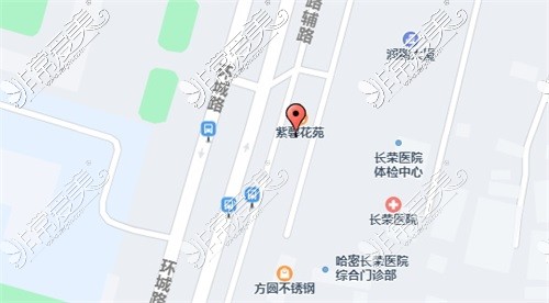 新疆哈密紫星整形医院位置示意图