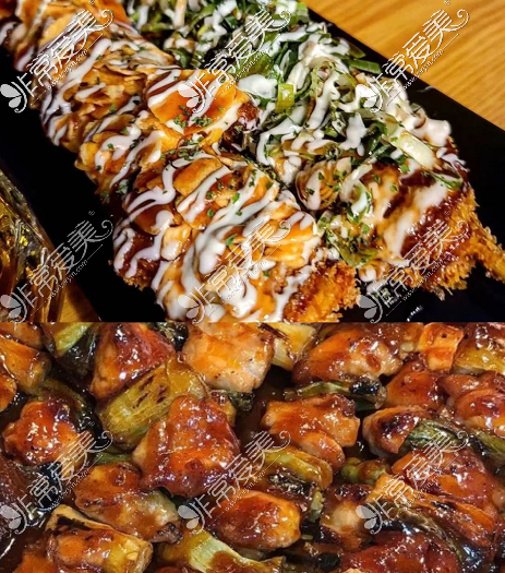 韩国烤鸡串照片