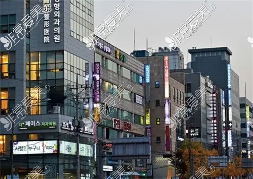 韩国整形一条街示意图