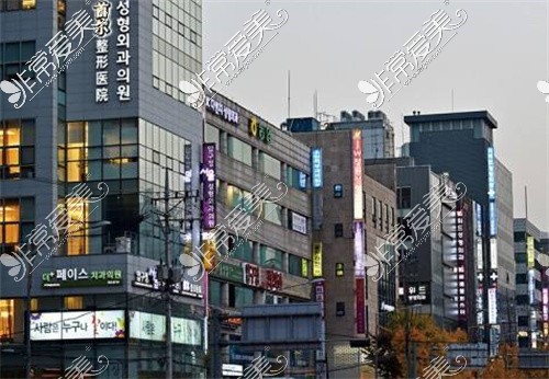 韩国整形一条街示意图