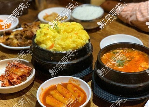 蒸鸡蛋+韩餐图