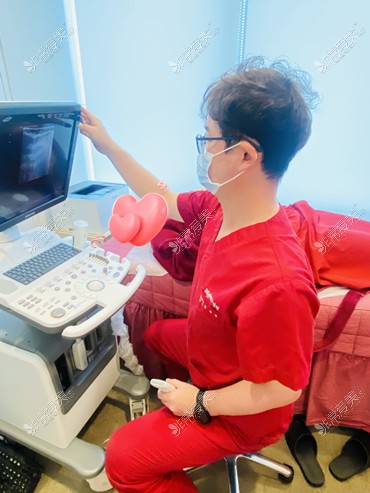 韩国365mc医院超声波脂肪厚度检测图示