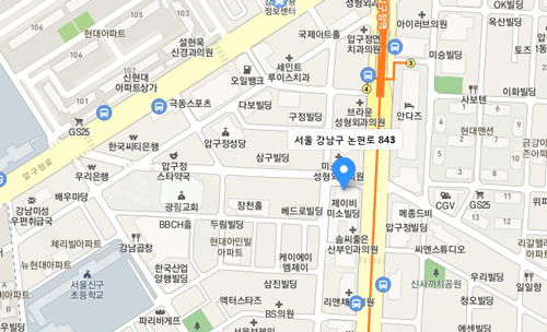 韩国歌柔飞整形地址及路线导航 每天去他们家整形人好多！