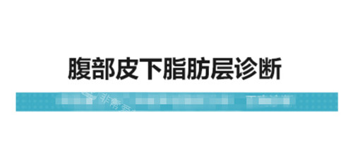 腰腹皮下脂肪層診斷