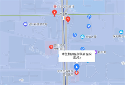 成都米兰整形医院地图