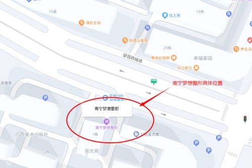 南寧夢想整形位置圖
