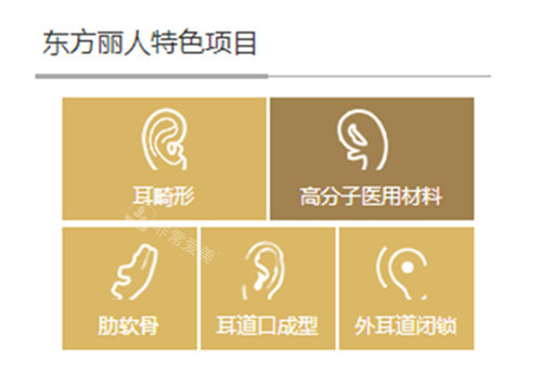 上海东方丽人医疗美容耳整形特色项目