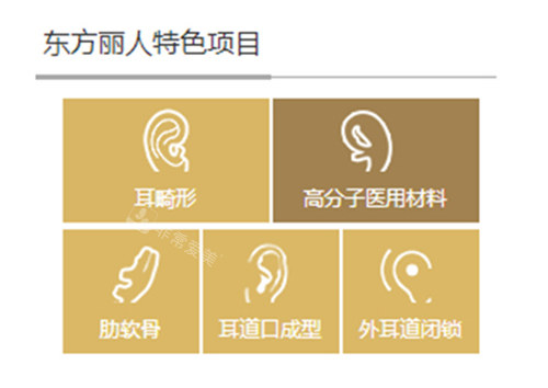 上海東方麗人醫(yī)療美容耳整形特色項目