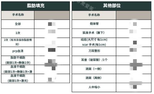原辰醫(yī)院手術(shù)價格表