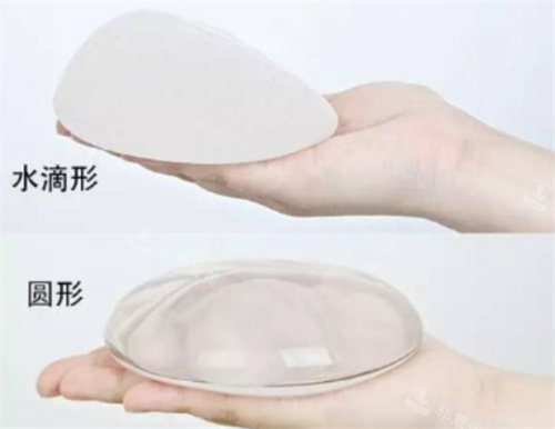 圆形假体与水滴形假体参考图 圆形假体与水滴形假体参考图