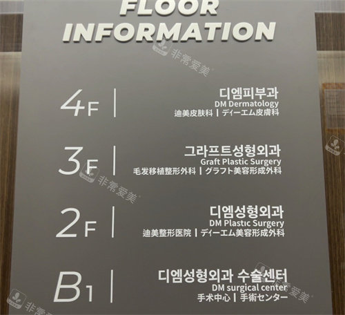 韓國迪美整形醫(yī)院指示牌 韓國迪美整形醫(yī)院指示牌