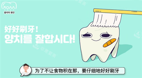 刷牙宣傳科普圖