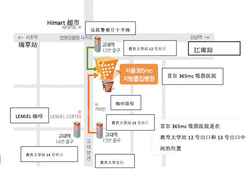 韩国365mc医院路线图