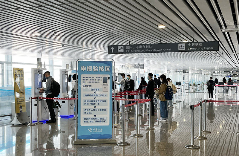 韓國回國核酸自助查驗區(qū)域圖片