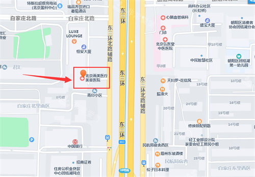 北京画美医疗美容医院地理位置 北京画美医疗美容医院地理位置