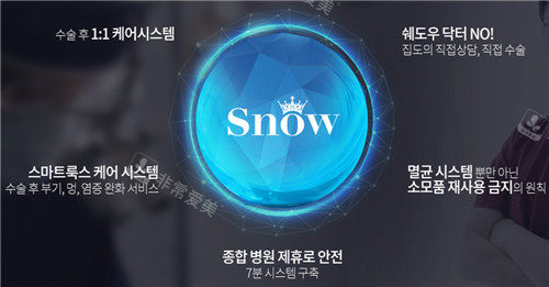 韩国snow整形外科特点图
