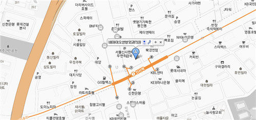 韩国bio整形地址导航图