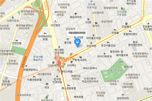 韩国Liting(丽婷)整形地址导航图