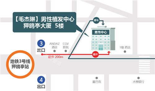 韩国毛杰琳整形地理位置导航图